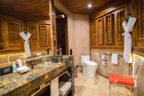 Koupelna v ubytování Hotel Las Islas