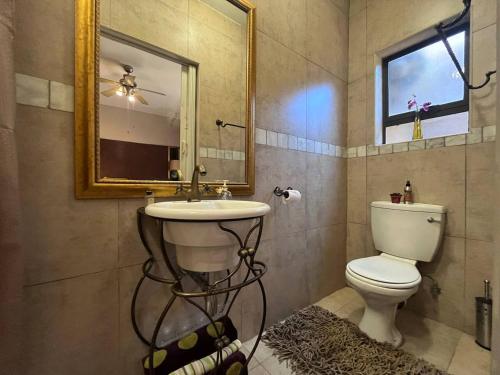 Et badeværelse på Lake house retreat