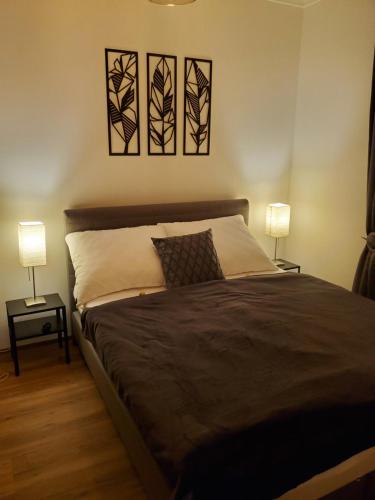 Postel nebo postele na pokoji v ubytování Appartement Herzer