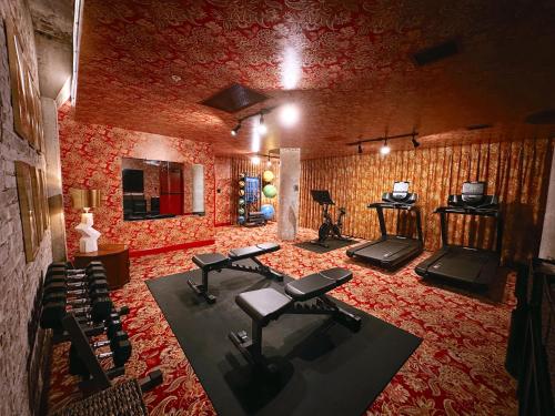 Fitness centrum a/nebo fitness zařízení v ubytování ARRIVE Memphis