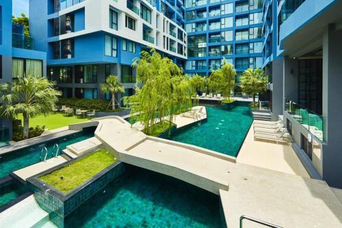 Swimming pool sa o malapit sa Acqua Apartment
