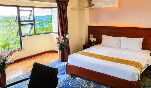 Postel nebo postele na pokoji v ubytování 456 Hotel