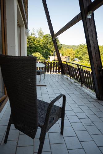 Un balcón o terraza de Údolí Černého Čápa