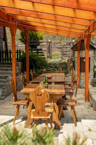 Un patio o zona al aire libre en Údolí Černého Čápa