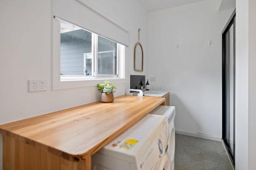 Kuchyň nebo kuchyňský kout v ubytování Beachhouse in Cowes