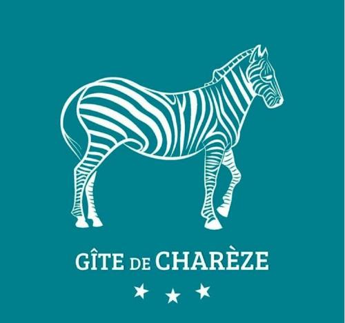 a zebra with the words gift be chicago at gîte de charèze in Seigy