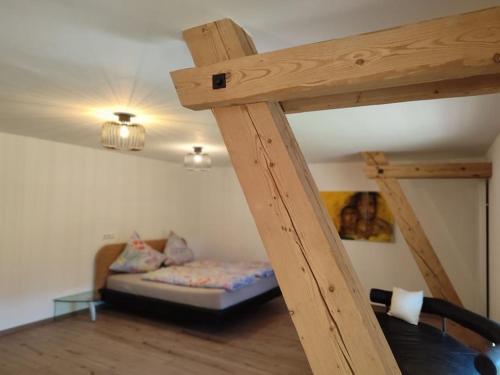 Postel nebo postele na pokoji v ubytování Salerhof