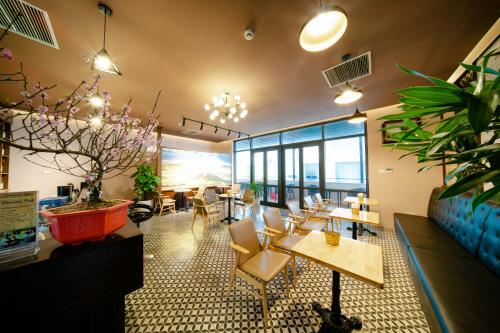 Un restaurant sau alt loc unde se poate mânca la Khách sạn Thái Bình Dream