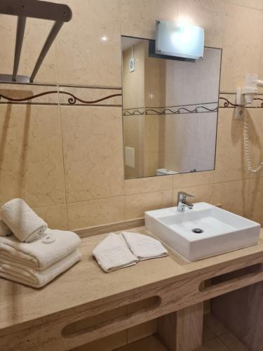 Koupelna v ubytování Apartamentos Cabrita