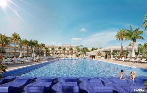 a rendering of a swimming pool at a resort at Riu Palace Mauritius - All Inclusive - Adults Only in Le Morne