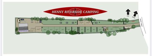 een kunstenaarsweergave van de nieuwe Harry Reardon campus bij Henny Riverside Glamping in Sudbury