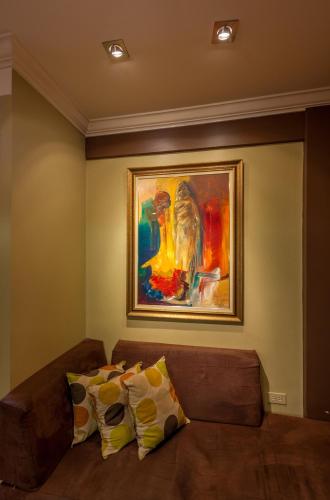 Zona de estar de Choose To Be Happy at Seymour # 9 and #16 - Studio Apartments