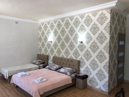 Postel nebo postele na pokoji v ubytování Guest house in Alaverdi