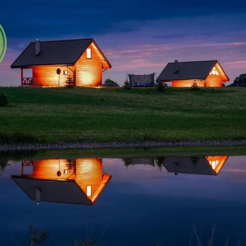 Domek nad samym jeziorem sauna jacuzzi