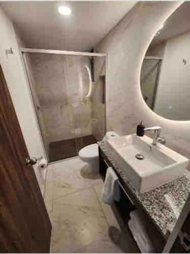 Koupelna v ubytování Moderno departamento cerca del centro de Coyoacán