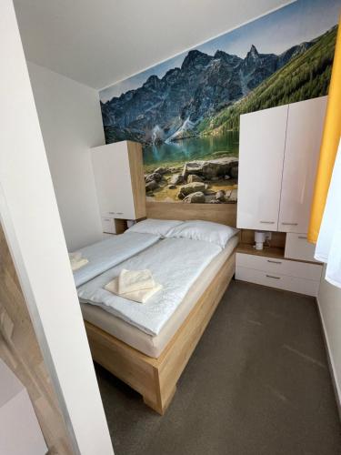 Cama o camas de una habitación en Apartmány Lucia
