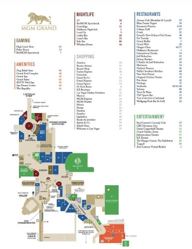 a map of the entrance to the klezmer casino at NO RESORT FEES-MGM Stripview-Jacuzzi-Formula 1 TRACK VIEW in Las Vegas