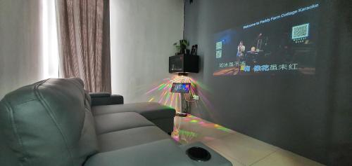 TV a/nebo společenská místnost v ubytování Paddy Farm Cottage 鄉田民宿 (Full Aircon + Karaoke)