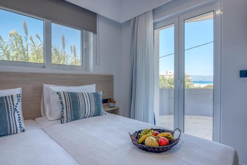Ένα ή περισσότερα κρεβάτια σε δωμάτιο στο Lysithea Apartments - brand new, stylish & central