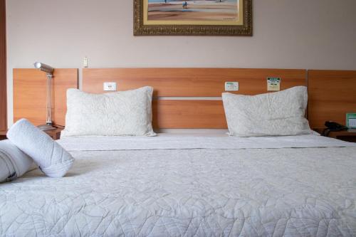 Ένα ή περισσότερα κρεβάτια σε δωμάτιο στο Inácios Hotel ltda