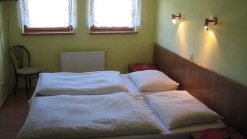 Hotel a restaurace Na Špici tesisinde bir odada yatak veya yataklar