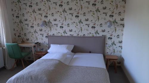 Katil atau katil-katil dalam bilik di Hotel Sonnenhof Teinachtal