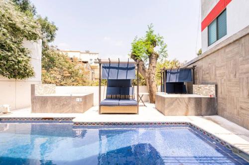 LOFT Arte & Diseño, ALBERCA, 2 JACUZZIS PRIVADOS CLIMATIZADOS con SISTEMA DE HIDROMASAJE, TERRAZA Y ASADOR DE CARBON