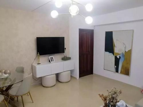 TV a/nebo společenská místnost v ubytování Santo Domingo Gazcue