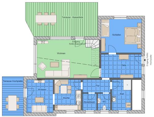a floor plan of the proposed redevelopment of a building at Landerhauser-Hof in Schleching