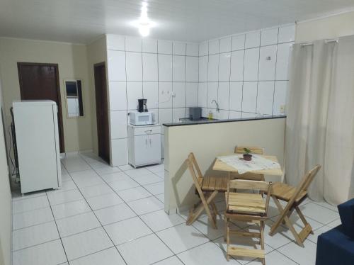 Kuchyň nebo kuchyňský kout v ubytování Apartamento Verolme V