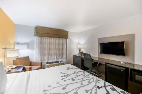 Televisyen dan/atau pusat hiburan di Sleep Inn & Suites Carlsbad Caverns Area