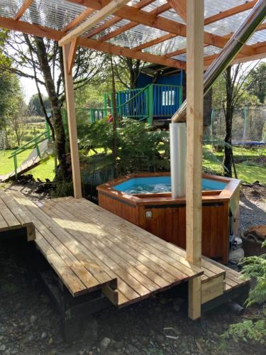 Bazén v ubytování El Viloche - Tiny House nebo v jeho okolí