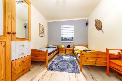 Säng eller sängar i ett rum på Holiday home in Ábrahamhegy - Balaton 42690