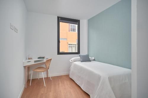 Postel nebo postele na pokoji v ubytování Mary Sánchez Beach Apartments