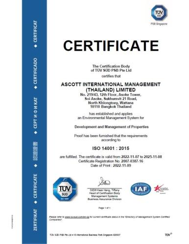 a ticket for a certificate of competency in a car dealership at lyf Sukhumvit 8 Bangkok in Bangkok