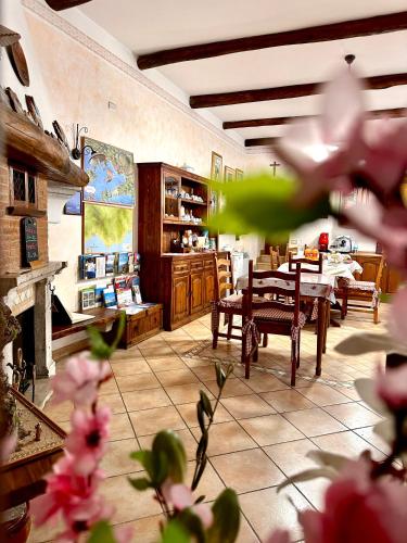 Een zitgedeelte bij Il ritrovo delle Volpi