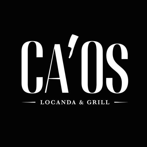 biały znak z napisem ccss na czarnym tle w obiekcie Ca'Os Locanda&Grill w mieście Vigostano