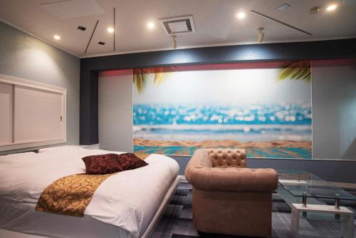 Katil atau katil-katil dalam bilik di Hotel Bypass (Adult Only)