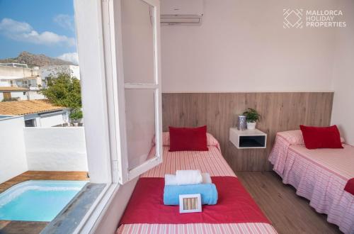 Ένα ή περισσότερα κρεβάτια σε δωμάτιο στο Villa Fonte