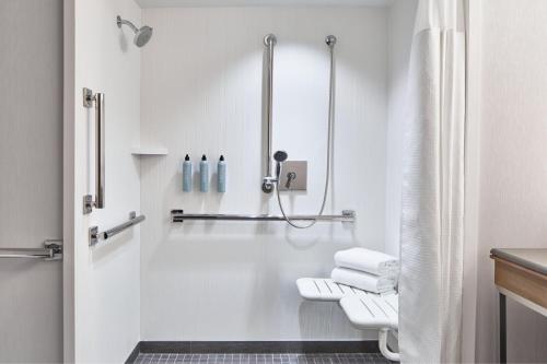 Ένα μπάνιο στο Courtyard by Marriott Detroit Downtown