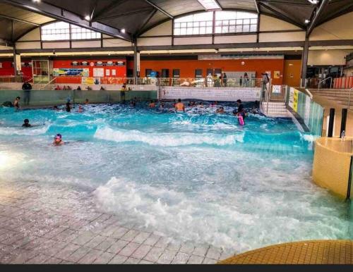 a group of people in a swimming pool at Luxury New 5 Bedroom 3 Bathroom+ Study/ Back Yd in Schofields