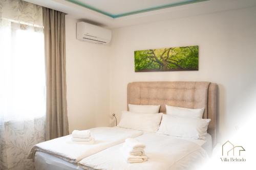 Una cama o camas en una habitación de Belrado Apartments