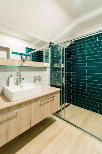 Hársliget Apartmanにあるバスルーム