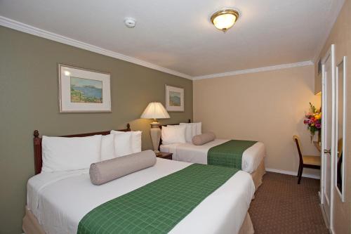Katil atau katil-katil dalam bilik di Traveler's Inn Williams, CA Modern Renovated Hotel
