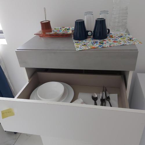 a drawer in a kitchen with a toilet in it at CASA GRIMA - private double room in Birkirkara