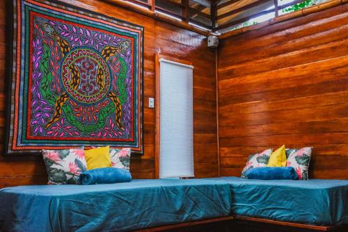 Cama o camas de una habitación en Selva Madre Eco-Sanctuary