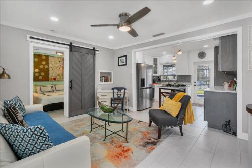a living room with a couch and a table at 509 W Olympia in Punta Gorda