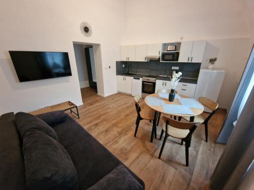 Kuchyň nebo kuchyňský kout v ubytování Apartmán Anežka 3 s vířivou vanou
