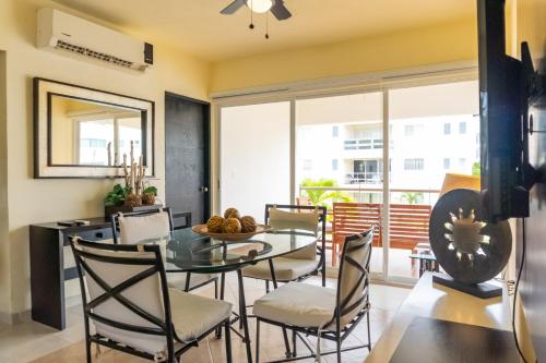 Zona de estar de Acapulco Great location Pool Gym and Smart TV