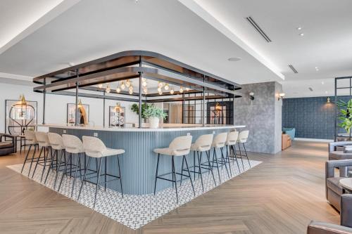 Гостиная зона в Modern Unit in Downtown Miami With Free Parking